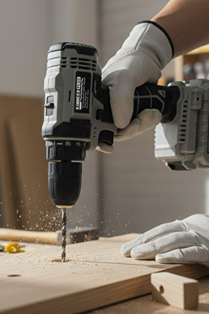 KİMMEER PLUS 12v 1.5 Ah Metal Şanzıman Çift Akülü Şarjlı 24 Parça