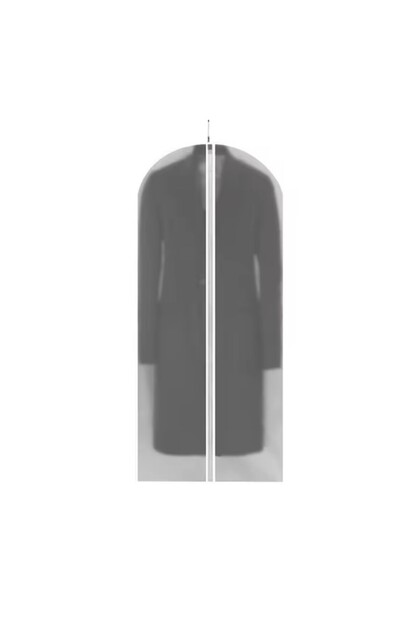 5 Saci de depozitare cu fermoar, Flippy, 60x140 cm, Transparent-Alb