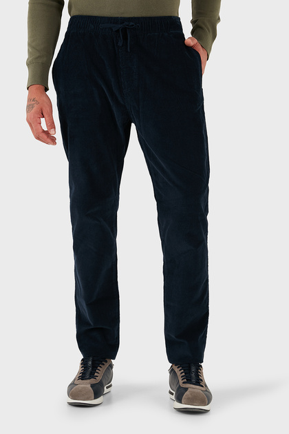 Pamuklu Slim Fit Normal Bel Düz Paça Kadife Pantolon Erkek PANTOLON DM0DM21997 C1G