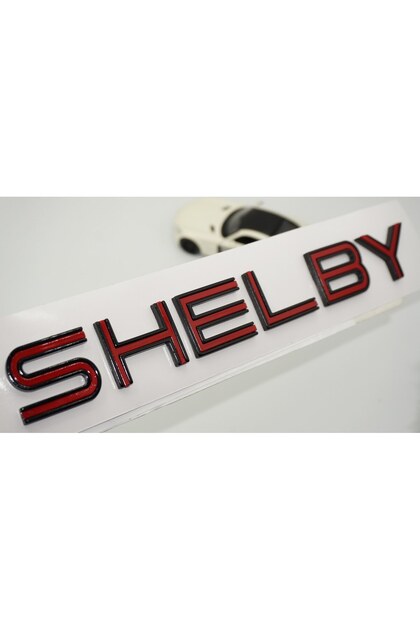 Mustang Shelby Gt350 Gt500 Black Red Trunk Lettering Logo Arma