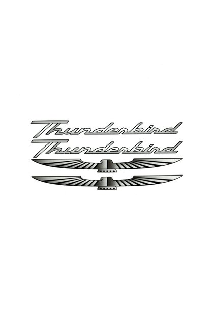 New Generation Embossed Sticker Thunderbird Design Label Sticker Set for Label Makers