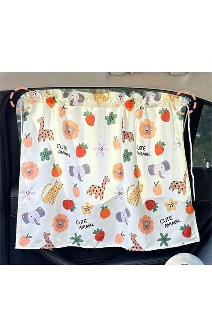 B Suction Cup Curtain In The Car Window Sunshade Cover Cartoon Universal Side Window Sunshade UV Pr.