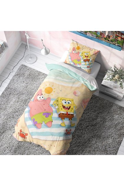 Spongebob and Patrick on the Sunbed Bedding Set (No Sheets) Sungerbobnev, One Size