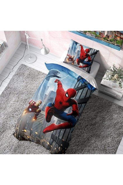 Spiderman Bedding Set (Without Sheets)