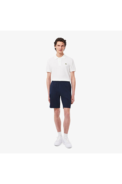 Cotton Fleece Cargo Erkek Lacivert Şort