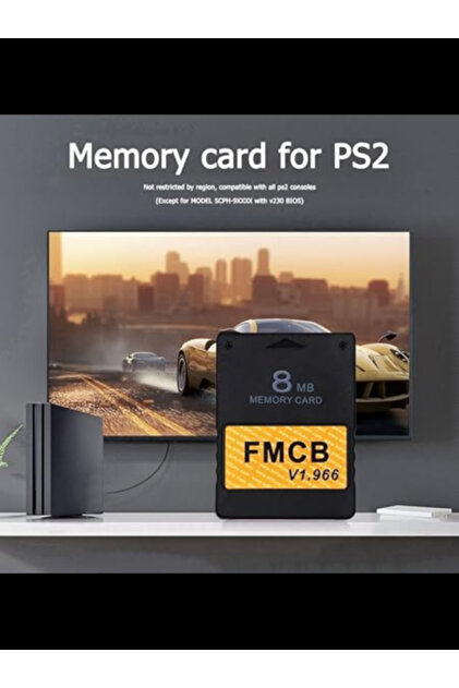 GETPAZARLAMA Playstation 2 PS2 Free MCBoot FMCB Ve 64gb Oyunlu