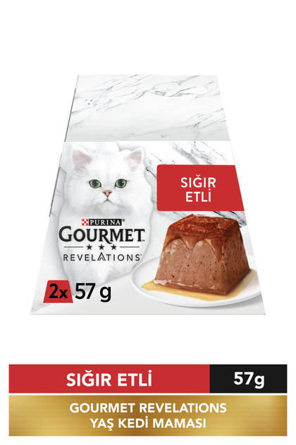 Gourmet Revelations Sığır Etli Kedi Yaş Maması 2x57gr - Kedi