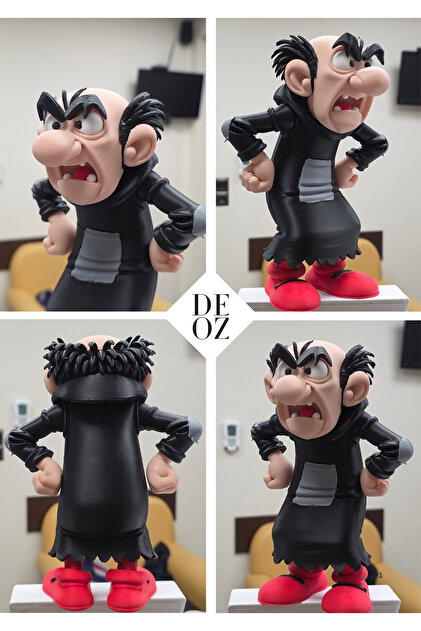 DEOZ3D Kurnaz Büyücü Gargamel Figürü (Dekoratif) - Fiyatı, Yorumları