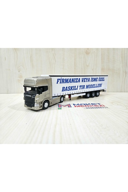 WELLY 25 cm uzunlukta 1/64 ölçek gri SCANIA R730 TIR MAKETİ (firma
