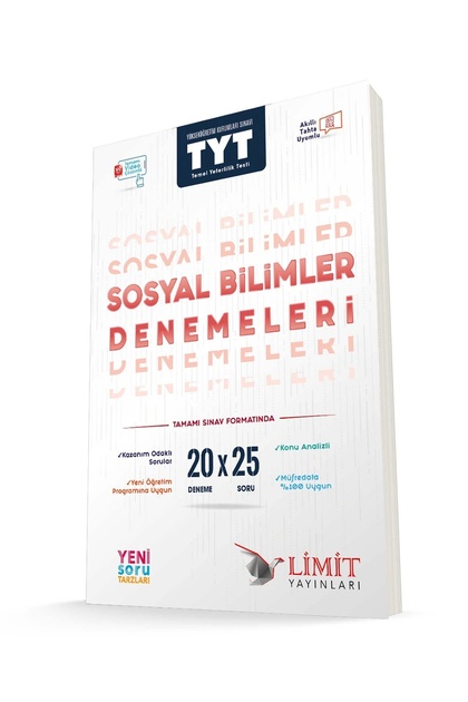 Limit Yayınları Limit TYT Sosyal Bilimler 20x20 Denemeleri