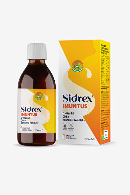 SIDREX Imuntus Zencefil Ekstresi, Vitamin C Ve Çinko Içeren