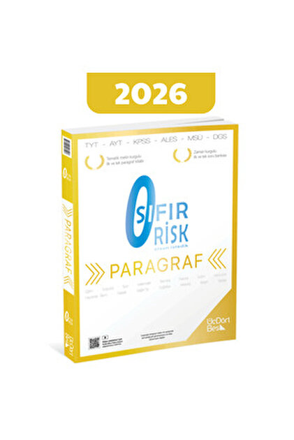 Üç Dört Beş Yayıncılık 345 Paragraf Sıfır Risk 2025 Model Üç Dört