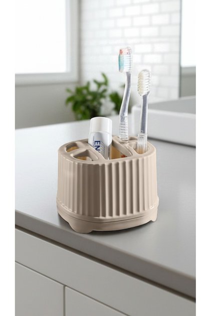 Diş Fırçası Diş Macunu Set Üstü Diş Fırçalık 5 Bölmeli Makyaj Organizer