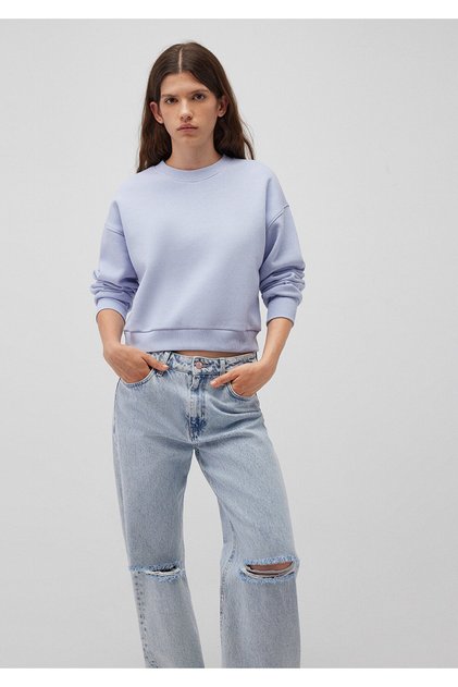 Basic Crop Sweatshirt 1611147-85385