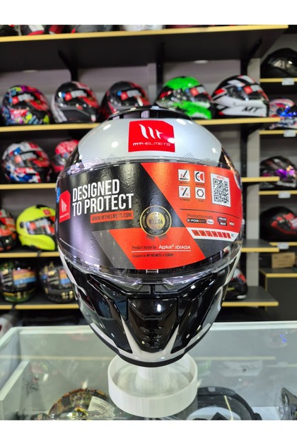 MT Helmets Thunder 4 Sv Exeo C2 Gloss Titanium Full Face Kapalı