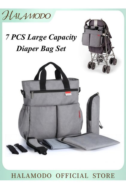 Diaper Bag Tote Baby Diaper Caddy Large Travel Diaper Tote for Mom and Dad Multifunction Baby Bag fo