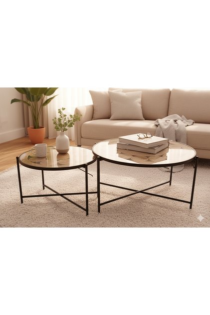 Side coffee table set