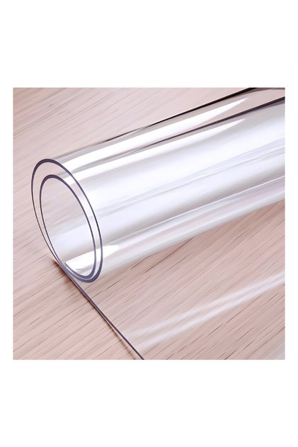 3 mm Kalın Şeffaf PVC Masa Örtüsü – Kristal Netlikte Masa Koruyucu