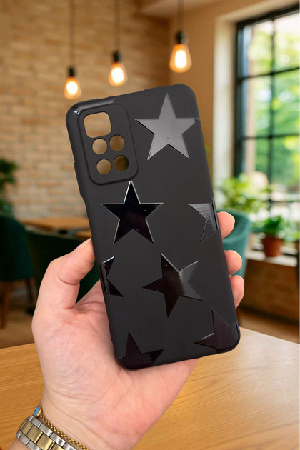 Xiaomi Redmi 10 2022 - Star Silicone Shock-Absorbing Classic Protective Rubber Case