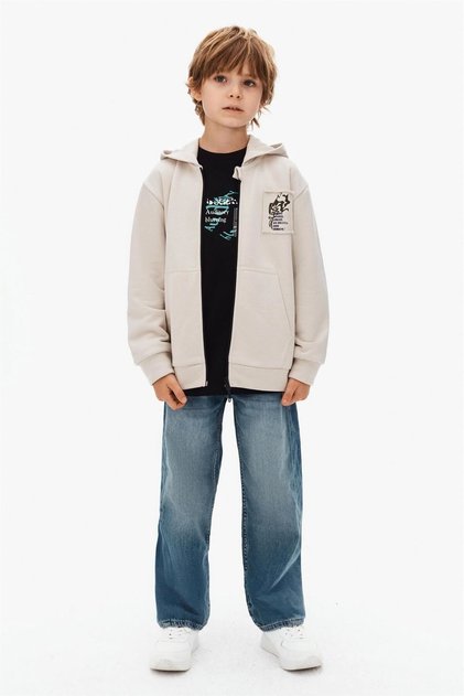 Boy's Sweatshirt Gray 8-14 Years 49307