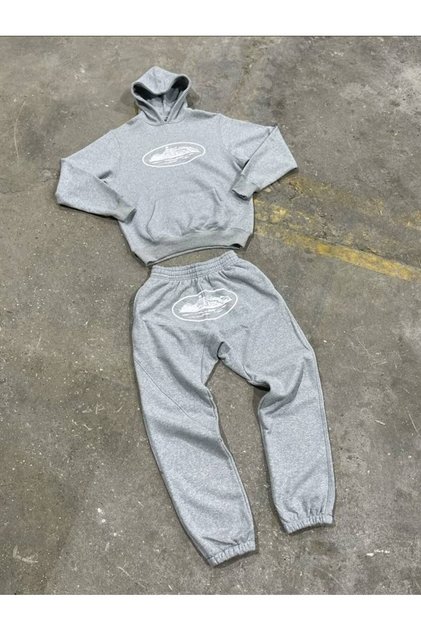 Unisex Crtz Tracksuit Set Gray