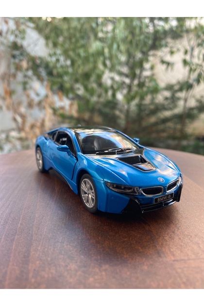 Bmw I8 Diecast Metal Toy Car Blue