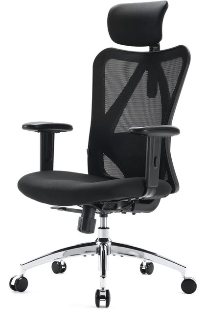 M18 Ergonomic Desk Chair Swivel Chair With Adjustable Lumbar Support Headrest