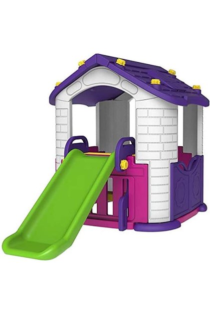 TOY MONARCH Toddler playhouse with slide
