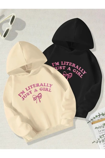 buendiakids Kız\Erkek Çocuk Siyah-Beyaz 2'Li Literally Kurdele