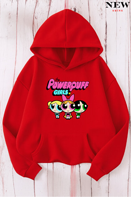 NEWSHİNE Powerpuff Girls Baskılı Sweatshirt Fiyatı, Yorumları