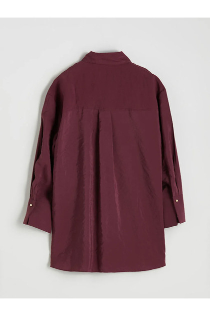 Oversize Modal Blend Women's Shirt Tunic
