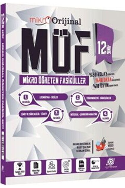 Orijinal Yayınları Orijinal Mikro 12. Sınıf Matematik MÖF Mikro