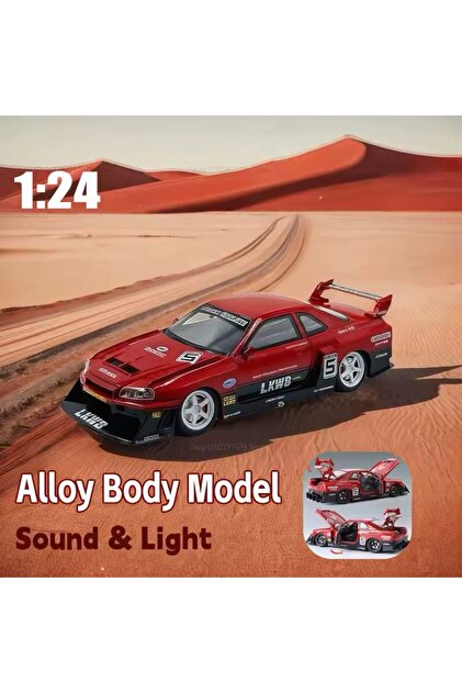 scntoys Nissan LB-ER34 Super Silhouette SKYLINE Red/Black Nıssan