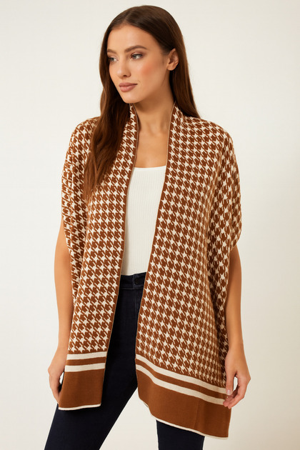 Knitwear Shawl Double-Sided Cotton Shoulder Shawl 170X60Cm Jacquard Women's Shawl Mother's Gift