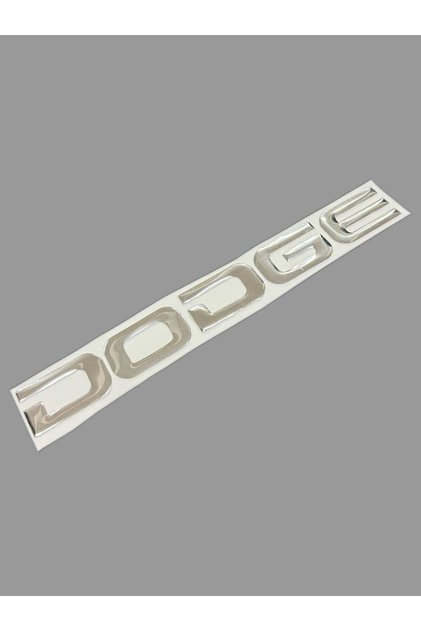 Dodge Text Aluminum Logo