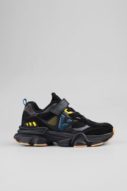 Wild Basic Boys Preschool Black Sports Shoes