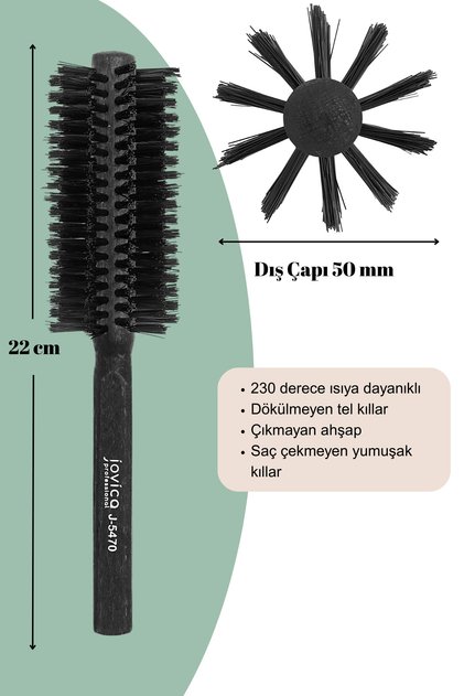 Yumuşak Kıllı Saç Fırçası Fön Fırçası Isıya Dayanıklı