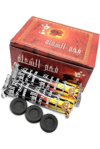 DXB Dream Bakhoor Coal Shola Charcoal Musk, 100 Pieces Long Lasting Charcoal