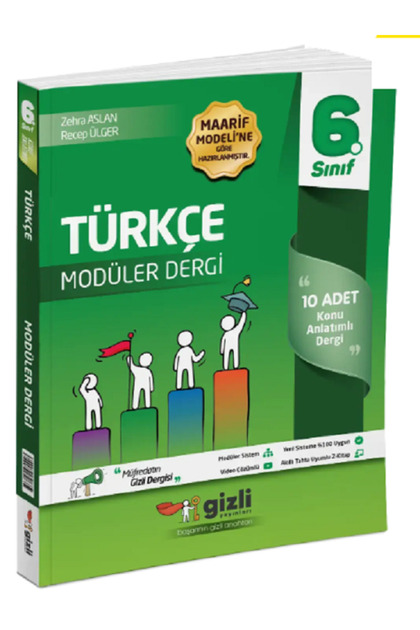 Efsane Yayınları 6.Sınıf Gizli Yay. Türkçe Modüler Dergi / 10 Adet