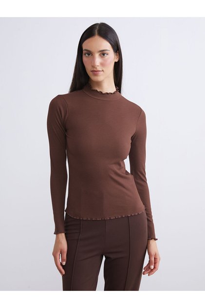 Frilled Funnel Neck Women's Body