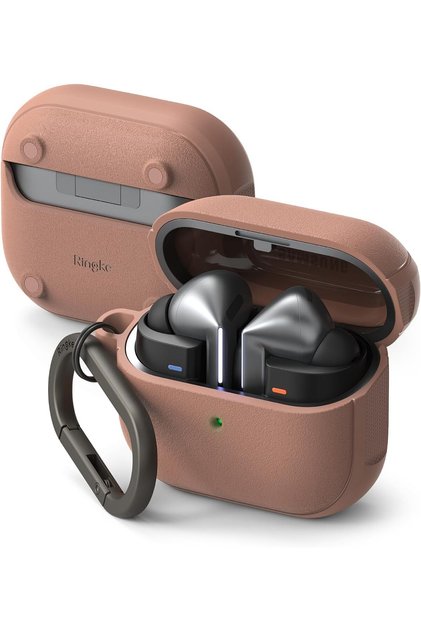 Samsung Galaxy Buds3 / 3 Pro Case Cover | Onyx Magnetic| Constant Coral