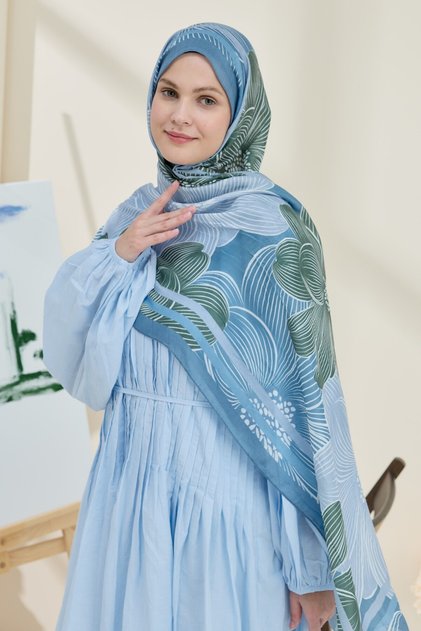 Melia Pattern Bamboo Shawl