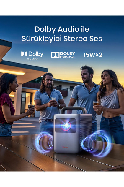 Anker Nebula Cosmos Laser 4K SE Google TV Taşınabilir Projeksiyon