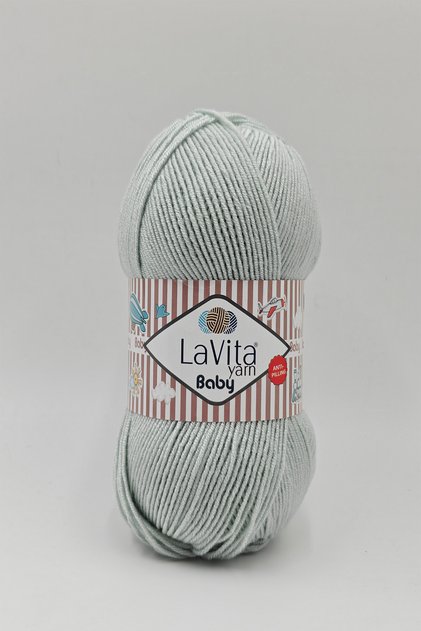 Baby Hand Knitting Yarn 100% Acrylic Anti-Pilling 100Gr (8138 Muğla Green)