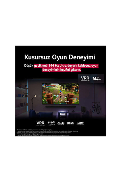 LG 65QNED9MA6B 65 inç 165 Ekran Uydu Alıcılı Smart Evo AI Mini LED