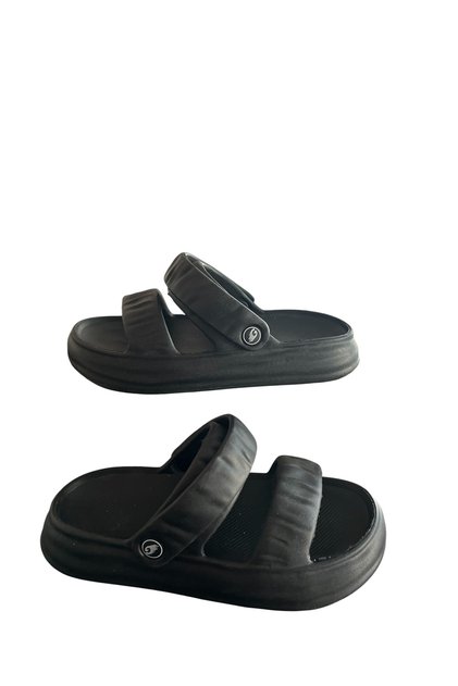 Black Unusex Eva Slippers Sandals