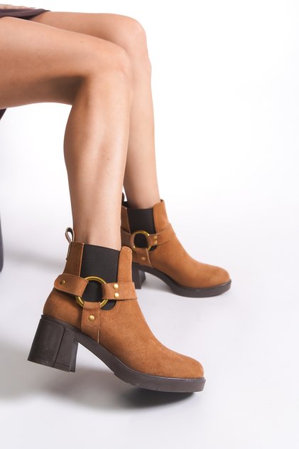 Yaventhis Women's Boots 00124002 Tan Suede
