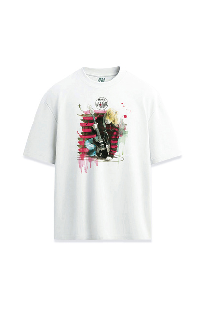 Nirvana Kurt Cobain Oh Well Whatever Design Printed Unisex T-Shirt