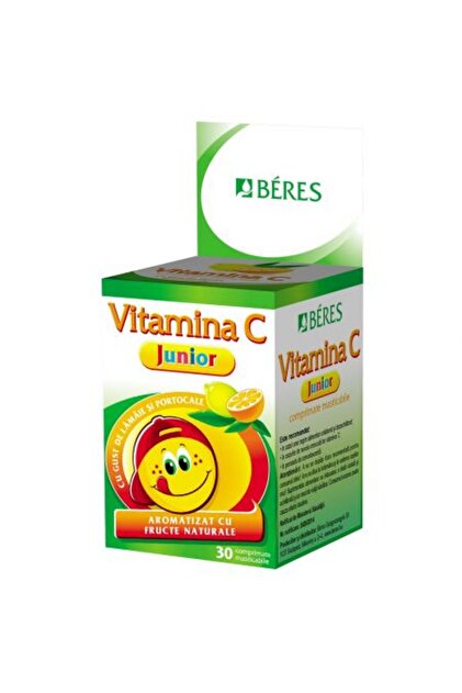 Beres Vitamina C Junior, 30 Capsule Masticabile, Beres Pharmaceuticals