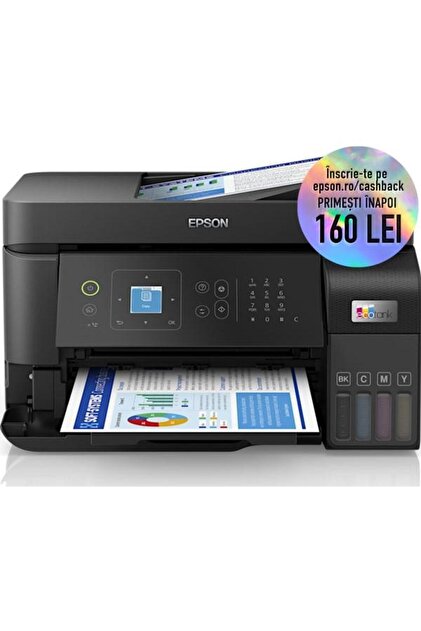 Multifuncțional L5590, CISS cu jet de cerneală, A4, Rețea, Wireless, Fax, ADF (Negru)